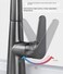 CM RP9082-GC Pull-Out Kitchen Faucet &ndash; Gun Grey Finish Modern Kitchen Mixer Tap