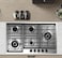 CM LEODO 9055 IX, 90 CM SILVER GAS HOB,MODEL, FULLY ITALIAN SABAF BURNERS, ENAMELLED PAN SUPPORT, NG/LPG CONVERSION KIT, CAST IRON PAN SUPPORT, 5 GAS BURNERS, AUTO IGNITION SAFETY DEVICE