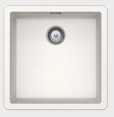ELITE ADL-4343G Off White Granite kitchen sink Single Bowl Undermount   43 x 43 x 21.5 cm   Cut-Out 38 x 38 cm (Undermount) / 40 x 40 cm (Top Mount)   10 mm Thickness   Durable &amp; Stylish
