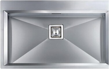 ELITE MK7650 Top Mount Stainless Steel Kitchen Sink &ndash; Single Bowl Modern Sink with Rust-Resistant Finish