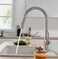 CM R1048 Pull-Out Kitchen Faucet &ndash; Chrome Kitchen Mixer Tap with Dual Spray Modes &amp; Single Handle Control