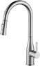 CM R1048 Pull-Out Kitchen Faucet &ndash; Chrome Kitchen Mixer Tap with Dual Spray Modes &amp; Single Handle Control