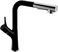 CM 6073GB Pull-Out Kitchen Faucet &ndash; Granite Finish Stainless Steel Faucet with Black &amp; Chrome Spout, Spray Function &amp; Flexible Hose System