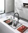 CM OB-D135A Pull-Out Kitchen Faucet &ndash; Matte Black Finish with Dual Spray Modes &amp; Modern Design