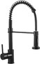 CM WD202-B Pull-Out Kitchen Faucet &ndash; Matte Black Finish Modern Kitchen Mixer Tap
