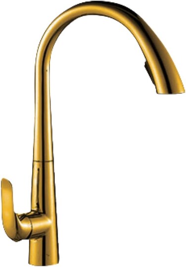 CM RP9082-G Pull-Out Kitchen Faucet &ndash; Gold Finish with Dual Spray Modes &amp; Modern Design