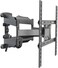 GRABIT Full Motion TV Wall Mount Bracket For 32-75 Inch Flat &amp; Curved TVs, Swivel Articulating Arm TV Bracket, Heavy Duty Wall Mount, Max VESA 400x400mm, Space Saving Design