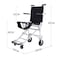 Foldable Manual Cabin Wheelchair for Air Travel