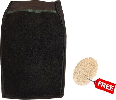Veluora Moroccan Bath Glove + Free Makeup Remover Exfoliating Pad