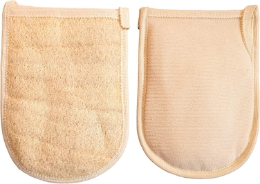 قفاز استحمام من ليفة فيلورا العضوية - مخملي