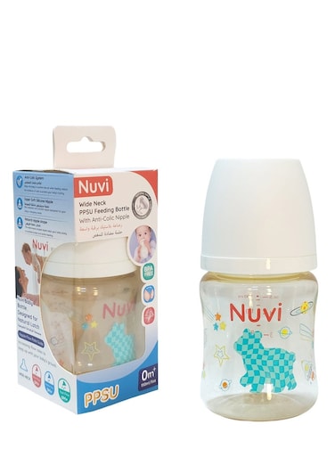 Nuvi Wide Neck PPSU Plastic Feeding Bottle 150ml