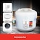 Sanford 1.8L Automatic Rice Cooker with Keep Warm Function   700W Power   Non-Stick Inner Pot   One-Touch Operation   Includes Steamer, Cup &amp; Spoon   White with Floral Design