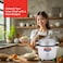 Sanford 0.6L Automatic Rice Cooker with Keep Warm Function   300W Power   Non-Stick Inner Pot &amp; Steamer   One-Touch Operation   Compact &amp; Efficient