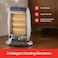 Sanford 1200W Halogen Room Heater with Oscillating Function   3 Heat Settings (400W/800W/1200W)   Tip-Over &amp; Overheat Protection   Instant Radiant Warmth   Portable Home &amp; Office Heater
