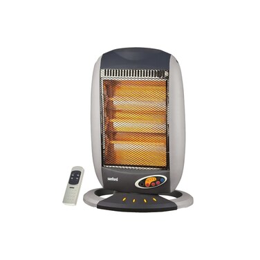 Sanford 1200W Halogen Room Heater with Oscillating Function   3 Heat Settings (400W/800W/1200W)   Tip-Over &amp; Overheat Protection   Instant Radiant Warmth   Portable Home &amp; Office Heater