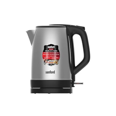 Sanford 1.8L Electric Kettle &ndash; Stainless Steel, Rapid Boil, Automatic Shut-Off, Boil-Dry Protection, Cordless with LED Indicator &ndash; Fast Boiling for Coffee, Tea, Water