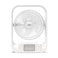 Sanford 7&quot; Rechargeable Table Fan with LED Lights &ndash; 3600mAh Lithium Battery, 15H Fan Run Time, 3-Speed, Tilt Head, Type-C USB Charging, White
