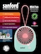 Sanford SF6653MFN Rechargeable Mini Fan &ndash; USB Powered, 2400mAh Li-ion Battery, 6-Hour Run Time, 3-Speed Quiet Operation, Portable Desktop Fan