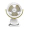 Sanford Rechargeable Portable Clip Fan &ndash; 2000mAh Battery, 5Hr Run Time, 3-Speed, 360&deg; Rotation, Strong Grip Clip, USB Charging (SF6664PCF) (YELLOW)