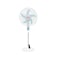 Sanford 18" Rechargeable Stand Fan with Solar Panel - 60W, 9-Speed, LED Light, USB Power Bank, AC/DC Operation (Blue)
