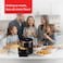 Sanford SF2455AF Digital Air Fryer 4.0L, 1200W, Touch Control LED Display, 7 Presets, 360&deg; Hot Air Circulation, Oil-Free Cooking, Auto Shut-off, White/Black (Black)