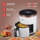 Sanford SF2455AF Digital Air Fryer 4.0L, 1200W, Touch Control LED Display, 7 Presets, 360&deg; Hot Air Circulation, Oil-Free Cooking, Auto Shut-off, White/Black (Black)