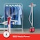 Sanford 1800W Garment Steamer, 1.8L Water Tank, 45-Sec Heat-Up, 50-Min Continuous Steam, Adjustable Pole, Auto Shut-Off, Anti-Scalding Hose, Fabric Wrinkle Remover for Clothes, SF2910GS (Red)