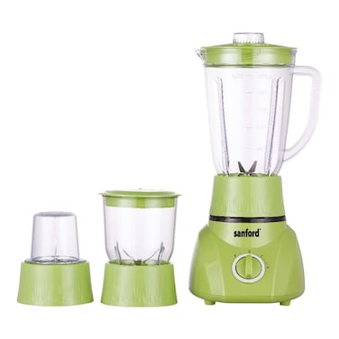 Sanford 3-in-1 Blender - 400W Heavy Duty Motor, 1.6L Capacity, SUS #304 Stainless Steel Blades, 2 Speed &amp; Pulse Control, Overheat Protection for Blending, Mincing &amp; Milling, SF5525BR