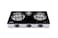 Sanford Triple Burner Glass Gas Stove with Auto-Ignition, 8mm Hard Tempered Glass, Model SF5326GC-A (Black)