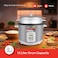 Sanford Automatic Rice Cooker with Steamer, 1.5L, 700W, Non-Stick Pot, Heating Plate, Stainless Steel Cover, SF2514RC (Black)