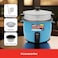 Sanford 2.2L Automatic Rice Cooker with Non-Stick Pot, 900W Power, and Transparent Glass Cover, Model SF1190RC (Blue)