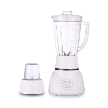 Sanford 2-in-1 Blender with Mill, 400W, 1.6L Capacity, Heavy Duty Motor, 304 Stainless Steel Blades, 2-Speed Control, Overheat Protection, Food Grade, Durable SF6818BR (White)