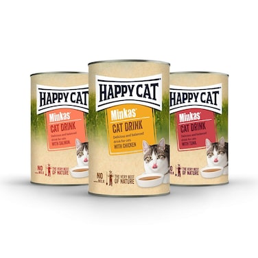 Happy Cat Minkas Chicken, Tuna and Salmon Cat Drink Multi - Pack - 135ml - 3 Count