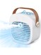 Arabest Portable Air Conditioner-4000mAh Rechargeable Personal Air Cooler with 3 Speeds Duration 5-10 hrs, Quiet Mini Air Conditioner Fan, Desk Cooling Fan for Home, Bedroom, and Office (White)