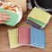 Steel Wire Sponge Scrubbers Home Kitchen Cleaning Pads Dishes Pots Pans Oil and Stain Removal Household Rags Sponge Wipe (Pack of 6)