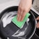 Steel Wire Sponge Scrubbers Home Kitchen Cleaning Pads Dishes Pots Pans Oil and Stain Removal Household Rags Sponge Wipe (Pack of 12)