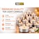 100 Pack Tea Light Candles &ndash; Long Burning Smokeless Dripless White Tealights for Wedding, Party, Home Decor, Spa &amp; Emergency Lighting (pack of 4)