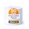 Heavy Duty Disposable Plates &ndash; White Party Plates for Catering, Birthday Parties, Weddings &amp; Events (Pack of 50)