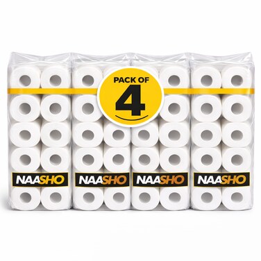 Toilet Paper Rolls &ndash; Soft, Strong &amp; Absorbent Bathroom Tissue for Home, Bathroom &amp; Multi-Purpose Cleaning (40 Count)