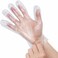 Disposable Clear Plastic Gloves Pack of 100 &ndash; Food Safe, Powder-Free Polyethylene Gloves for Cooking, Cleaning, Hair Coloring &amp; Household Use
