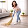 Heavy Duty Whisk Broom with Long Handle &ndash; Indoor Floor Sweeping Brush for Home, Kitchen, Garage &amp; Office Cleaning