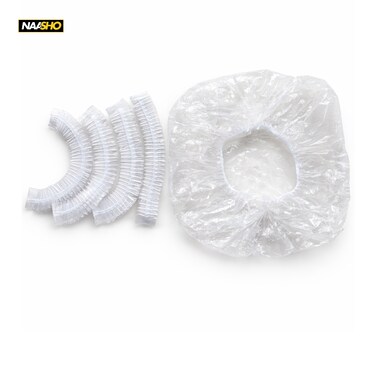 Disposable Shower Caps 200 PCS &ndash; Waterproof Clear Hair Caps for Shower, Spa, Salon &amp; Hair Treatment