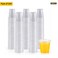 Premium Disposable Clear Plastic Cups &ndash; Durable Party Drinking Cups for Juice, Soda, Cocktails &amp; Events &ndash; Crystal Clear Design (Pack of 100)