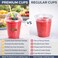 Crystal Clear Disposable Cups with Dome Lids &ndash; Durable Smoothie &amp; Juice Cups for Cold Drinks, Parties, Cafes &amp; Events (50 Packs)