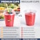 Crystal Clear Disposable Cups with Dome Lids &ndash; Durable Smoothie &amp; Juice Cups for Cold Drinks, Parties, Cafes &amp; Events (50 Packs)