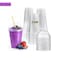 Crystal Clear Disposable Cups with Dome Lids &ndash; Durable Smoothie &amp; Juice Cups for Cold Drinks, Parties, Cafes &amp; Events (50 Packs)