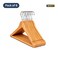 Premium Wooden Clothes Hangers &ndash; Strong Durable Wood Coat Hangers for Closet Organization &amp; Wrinkle-Free Clothing Storage (Pack of 6)