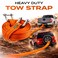 Heavy Duty Car Tow Strap 4M 10 Ton &ndash; Durable Recovery Rope with Steel Shackles for SUV, Truck, Off-Road &amp; Emergency Use (Pack of 2)