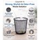 Premium Black Mesh Wastebasket &ndash; Strong Metal Trash Bin for Office, Home, Desk, Lightweight &amp; Sturdy