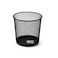Premium Black Mesh Wastebasket &ndash; Strong Metal Trash Bin for Office, Home, Desk, Lightweight &amp; Sturdy